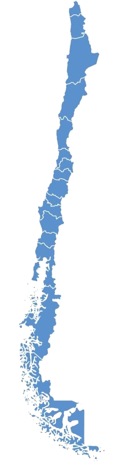 Mapa de cobertura Chile